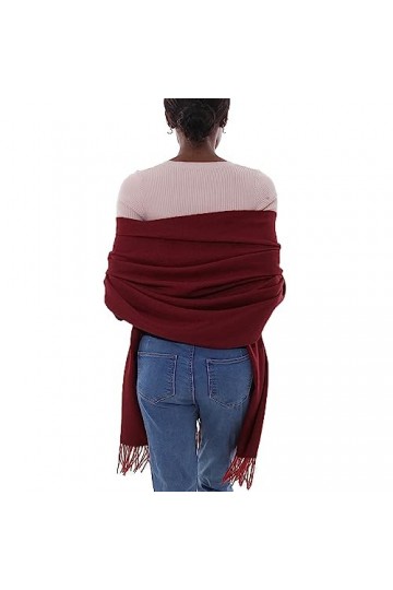 PIOYMEYA Echarpe Chale Ivoire Écharpe Châles Femme Hiver Chaud Grosse Echarpes Foulards Pashmina Etole Mariage