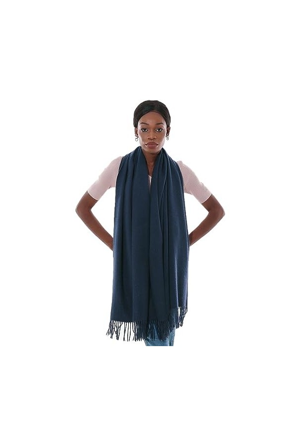 PIOYMEYA Echarpe Chale Ivoire Écharpe Châles Femme Hiver Chaud Grosse Echarpes Foulards Pashmina Etole Mariage