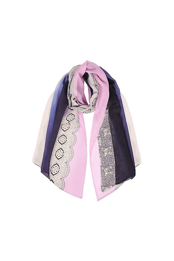 heekpek Foulard Femme Écharpe Imprimée Châle Léger Étoles Foulard Etoles Echarpe Chale Longue Confortable Garder au Chaud, No