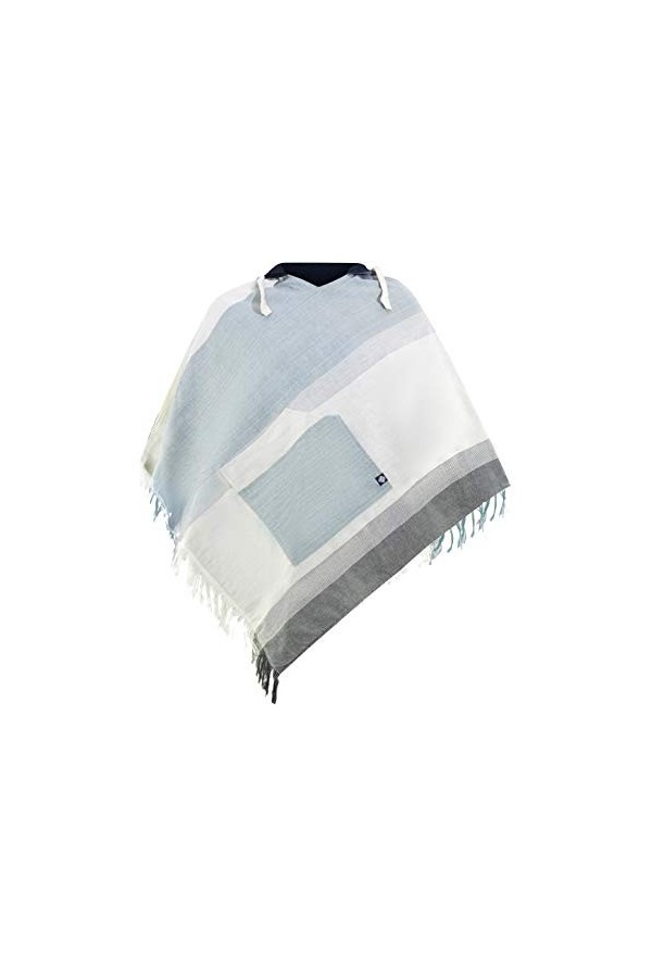 virblatt - Poncho Femme | 100% Coton | Poncho Mexicain Cape Femme | réversible | Chale Femme Capuche Vetement Hippie - Wander
