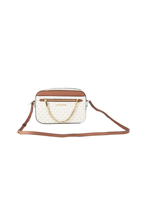 Michael Kors Sac Bandoulière Femme Cuir Saffiano Vanille Signature