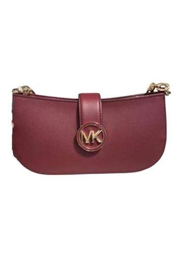 Michael Kors Carmen Sac à bandoulière en cuir Taille XS, mûre