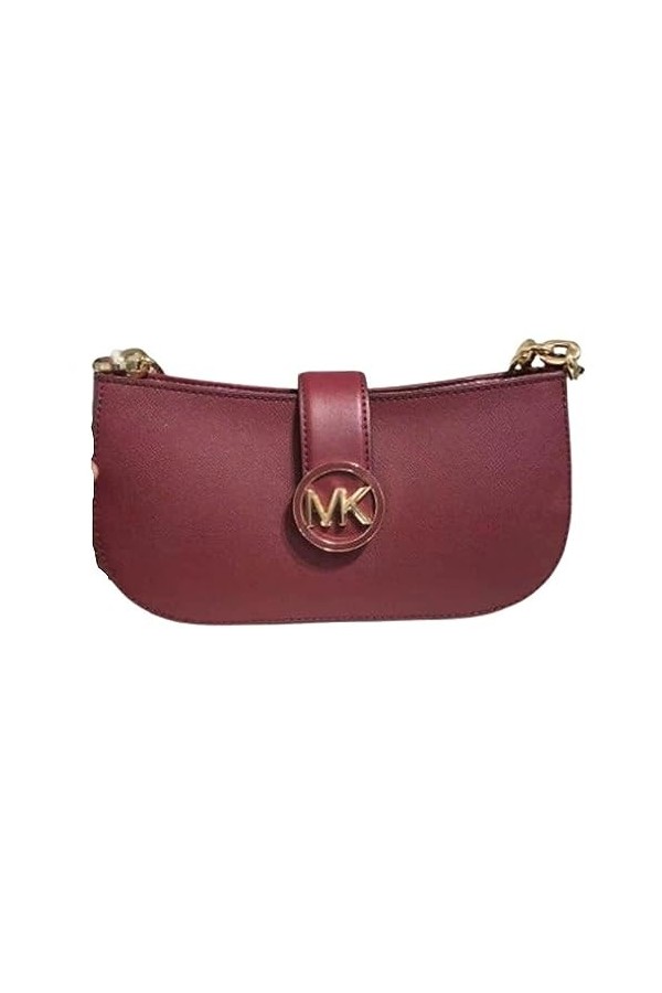 Michael Kors Carmen Sac à bandoulière en cuir Taille XS, mûre