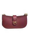 Michael Kors Carmen Sac à bandoulière en cuir Taille XS, mûre