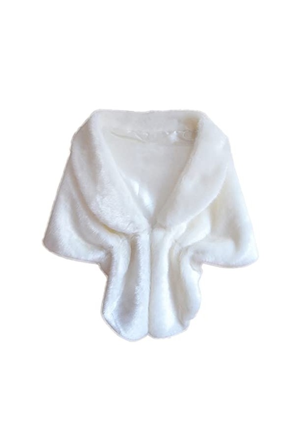 ZEZKT Châle Étole Fourrure De Femme Mariage Écharpe Cape sur Robe de Soirée Mariée 1920s Gatsby Flapper Fête Costume pour lh