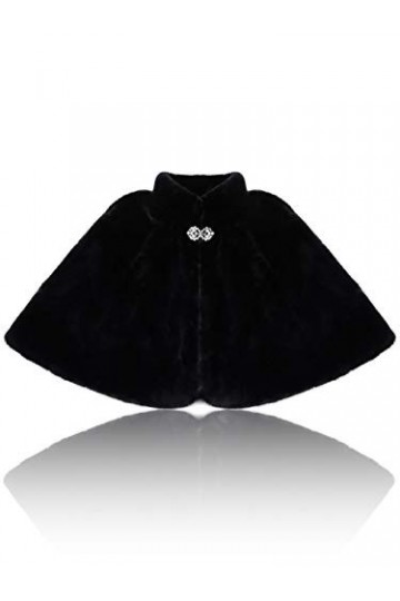 Jovono mariage secret et Châle en fausse fourrure sans manches pour femmes et les filles