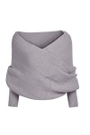 Susenstone Echarpes Femme Cachemire TricotéEs à Manches Pulls Haut éCharpe Pas Cher à La Mode Wrap Hiver Chaud Longue éCharpe