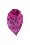 Susenstone Écharpe Femme Hiver Avec Bouton Vintage Foulards ÉLéGant Couleur Unie ÉCharpe Chaud Coton RéTro Automne Hiver Doux