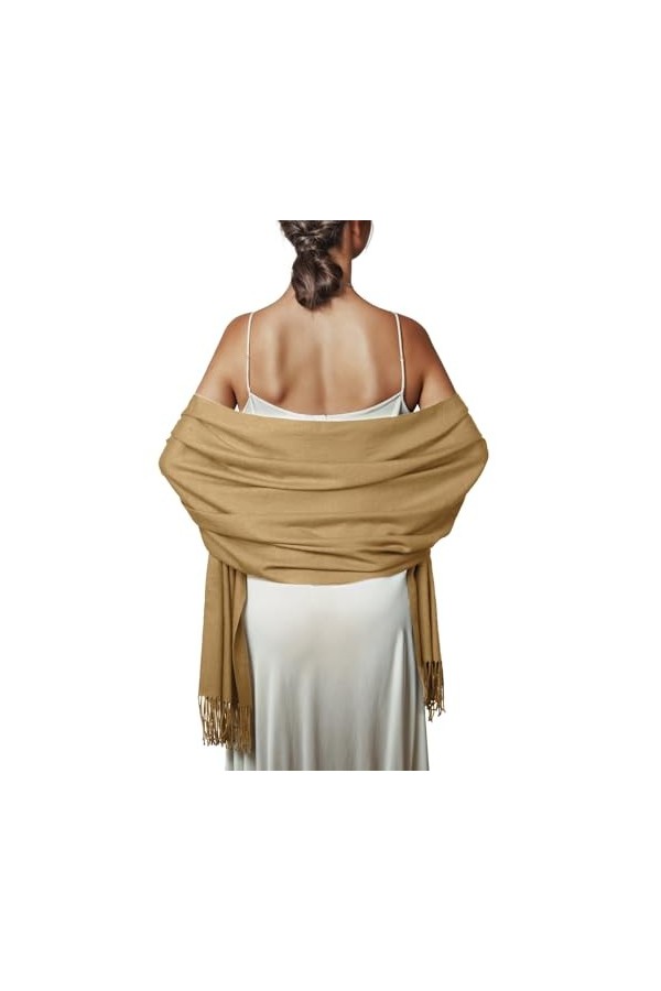 PIOYMEYA Chale Rouge Femme Hiver Chaud Etole Mariage Echarpe Foulard Grosse Echarpes Foulards Châle Pashmina