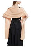 chuangminghangqi Femme Étole en Satin Brillant Châle de Mariage Écharpe pour Mariée - Wrap Foulard pour Soirée Cérémonies Fêt