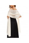 Xinlong Etoles Femme Elégant Satin Echarpe Châles Foulards Légère pour Mariages Mariée Bridemaids Cocktail Soirée Cérémonies 