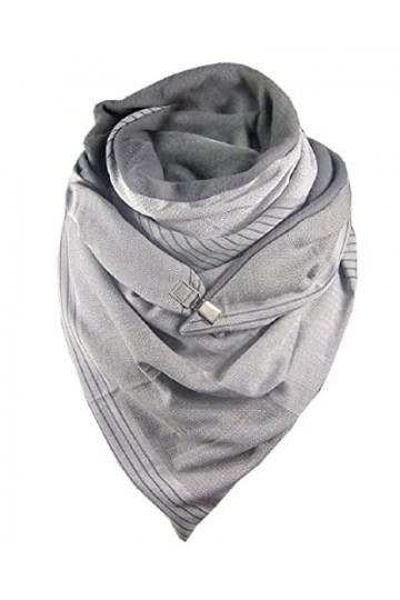TOMEEK Echarpe Triangulaire Femme Écharpe Chaude Dautomne et Dhiver Foulard Chaude Elégante Vintage Châle Femme avec Boucle