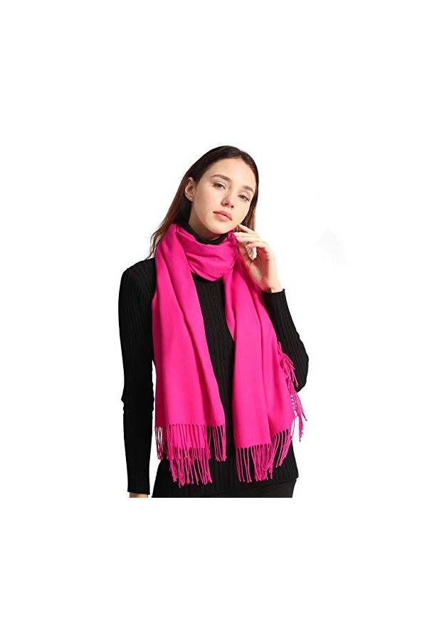 Arctic Penguin Écharpe Châle Pashmina Femme Grandes Châle Wrap Douces pour Automne Hiver Chaud 200x70 cm Noir 