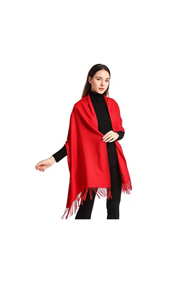 Arctic Penguin Écharpe Châle Pashmina Femme Grandes Châle Wrap Douces pour Automne Hiver Chaud 200x70 cm Noir 