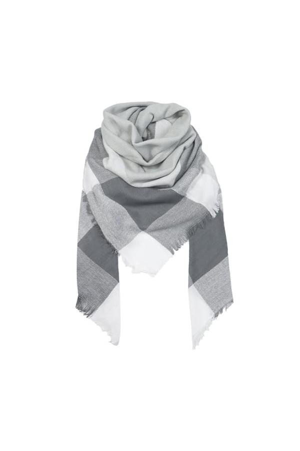 JFAN Écharpe Grand Plaid en Laine Femme Écharpe Chale Cachemire Chaud Automne Hiver Étole Wraps Classique Élégante Confortabl