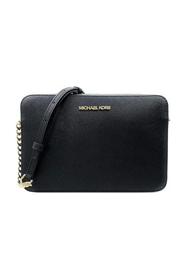 Michael Kors Jet Set Sac à bandoulière pour femme, noir/or