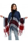 heekpek Echarpe Femme Châle Etole Écharpe Longues Grande Taille Echarpe Hiver Chaude Cape Doux Foulards Plaid Echarpe Vintage
