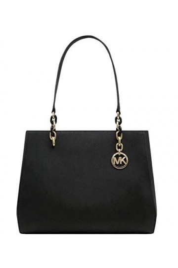 Michael Kors Womens Sofia Large Tote Black Saffiano 