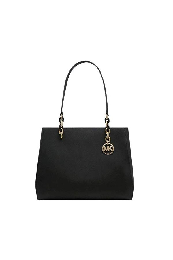 Michael Kors Womens Sofia Large Tote Black Saffiano 