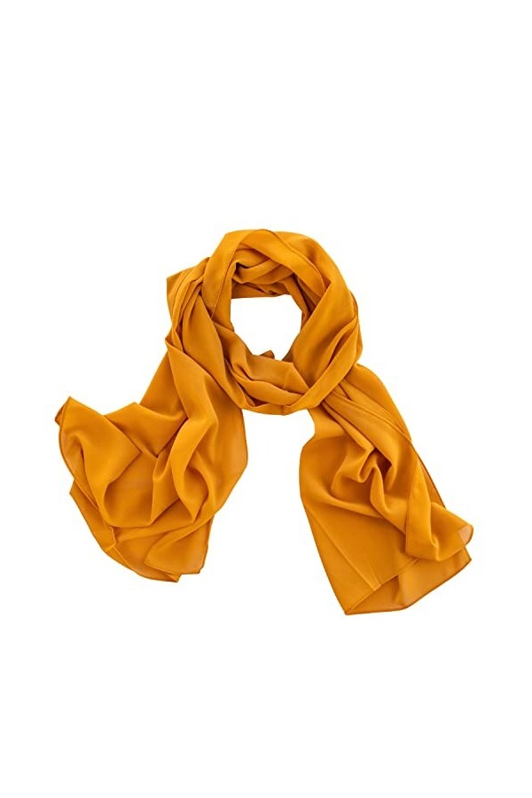Dolce Abbraccio Foulard châle pour femme en mousseline de soie pour printemps, été, toute lannée Bordeaux