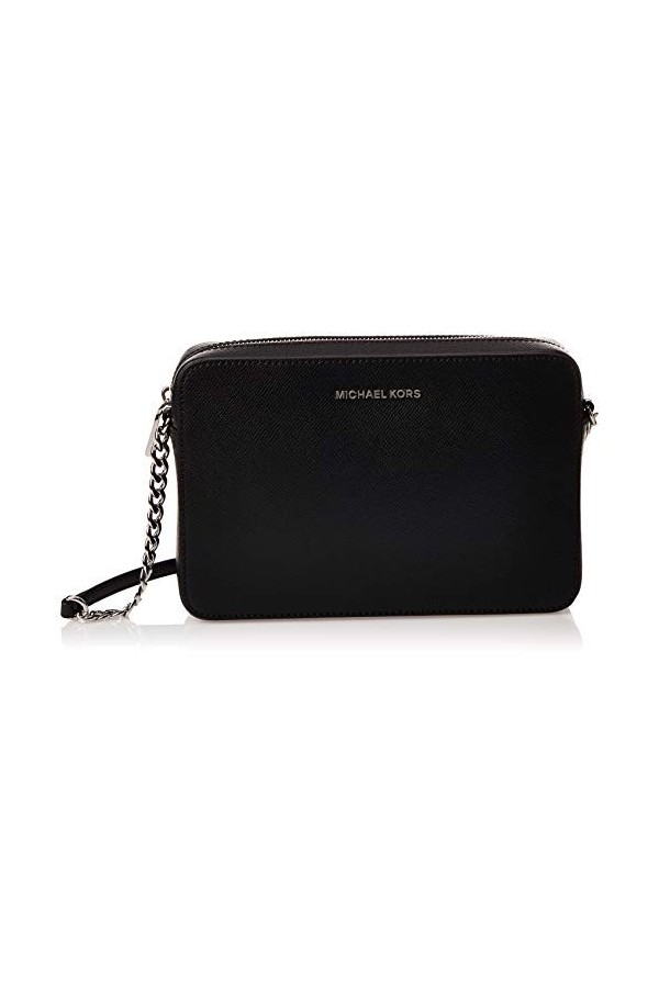 Michael Kors Jetset Lg Ew Crossbody, Sacs bandoulière femme, Noir Black , 24x16x5.5 cm