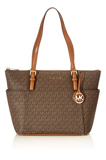 Michael Kors EW TZ Tote, Bag Women, Brown/Acorn, Taille Unique