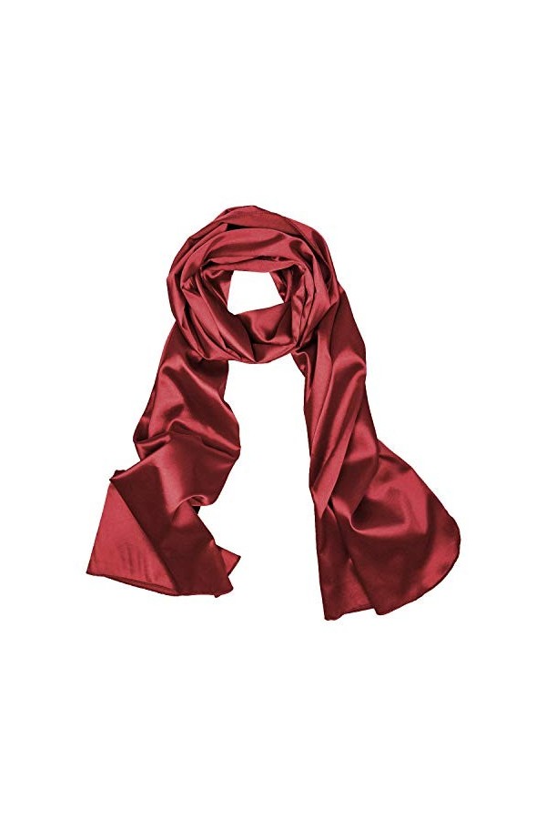 Bolerose Etole Châle Wrap en satin pour mariage, bal de promo, soirée Bordeau, Taille unique 