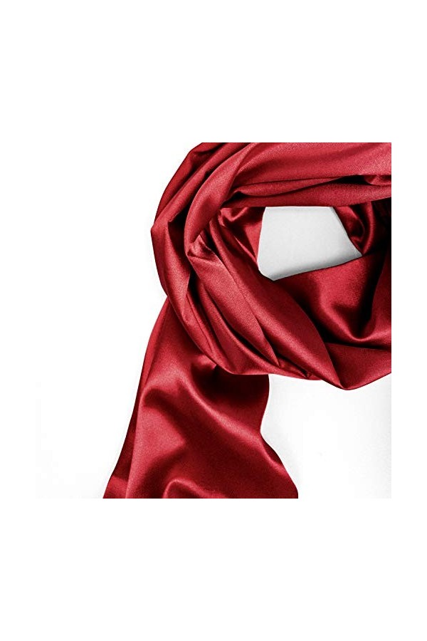 Bolerose Etole Châle Wrap en satin pour mariage, bal de promo, soirée Bordeau, Taille unique 