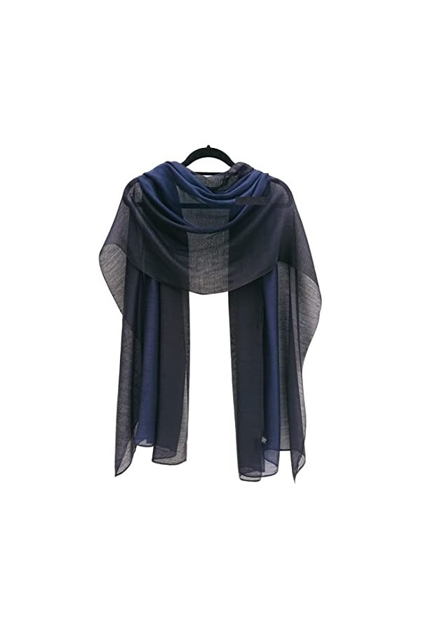 GFM® Deux tons Châle foulard en soie pour demoiselles dhonneur mariage de soirée - Dmsyslk-GHNLKL 