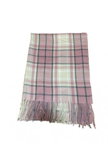 Black Berry Écharpe dhiver chaude pour femme Châle de mariage et écharpe légère à carreaux, CR-08-ROSE, taille unique