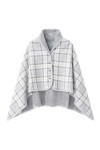 Buicare Poncho Femme Cape Cardigan en Flanelle Châle Ouvert Devant à Boucles Écharpe Couverture Chaude Automne/Hiver Châleure