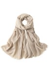 Écharpe longue en viscose pour homme et femme,Protection solaire,Grande plage,Foulard à franges,Super doux,Confortable pour l