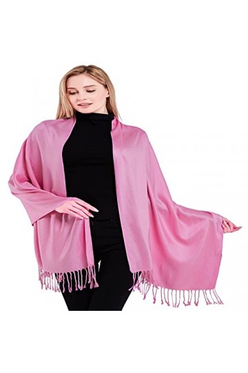CJ Apparel Rose Couleur Unie Châle écharpe étole Wrap Châles Pashminas Nouvelle