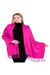 CJ Apparel Rose Chaud Couleur Unie Châle écharpe étole Wrap Châles Pashminas Nouvelle