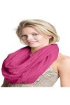 CJ Apparel Fuchsia Rose Mobius Infinity Scarf Secondes Snood Cowl Tube circulaire Eternity Châle Pashmina NOUVEAU