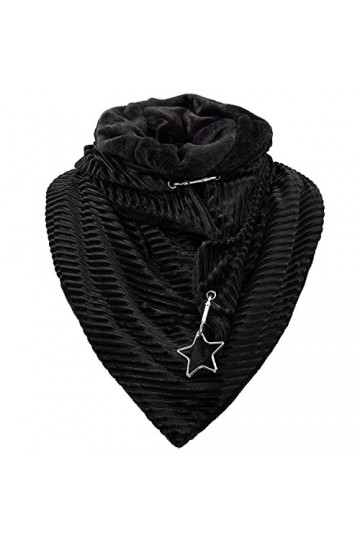 TOMEEK Echarpe Triangulaire Femme Écharpe Chaude Dautomne et Dhiver Foulard Chaude Elégante Vintage Châle Femme avec Boucle