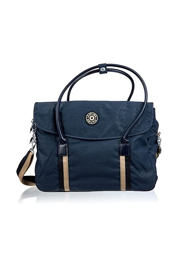Kipling SUPERWORKER, Sac Dordinateur 15 Pouces avec Bandoulière Détachable, 41 cm, 18.5 L, Noir Poivré