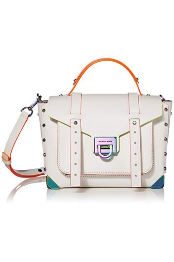 Michael Kors 30T9TNCS6L-085, Sac de soirée Femme, Blanc Optique