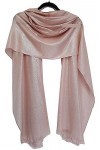 GFM Écharpe de soirée scintillante pour femme. Baby Rose Argente - SCF-X17-bglbch 