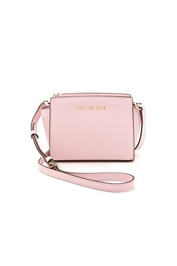 Michael Kors Selma Medium Messenger Leather Crossbody Bag