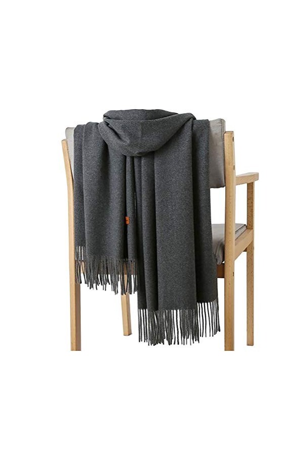 GFM châle à texture cachemire pour lautomne et lhiver -S1-Denim Bleu - FS-D-1601-JNSNL 