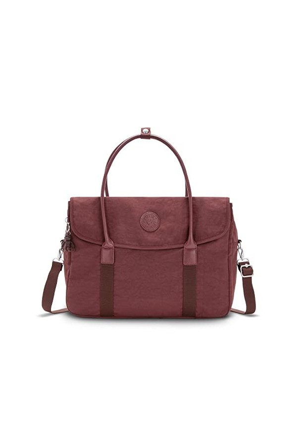 Kipling SUPERWORKER, Sac Dordinateur 15 Pouces avec Bandoulière Détachable, 41 cm, 18.5 L, Noir Poivré