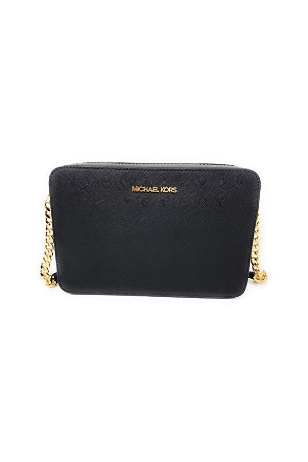 Michael Kors Jet Set Sac à bandoulière pour femme, noir Noir - 35T8GTTC9L-001