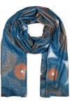 styleBREAKER Foulard femme avec motif graphique ethnique et détails métalliques, chaude étole dhiver multicolore 01017151, c