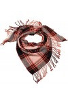 styleBREAKER foulard XXL pour femmes en maille de forme triangulaire avec motif Prince-de-Galles et franges, écharpe dhiver,