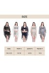 TOEECY Kimono Plage Femme Été Cache-Maillots et Sarongs Imprimé Mousseline Lâche Paréo Cardigan Élégant Etole Chale Écharpe p