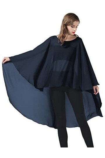 BEAUTELICATE Châle Étole en Mousseline de Soie Léger Cape Poncho Ample De Mariage D’été Soirée Femme Mariée Demoiselle dhonn