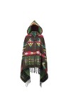 MeiPing Manteau De Cape Bohème Wraps Femme Manteaux Châle Temps Froid