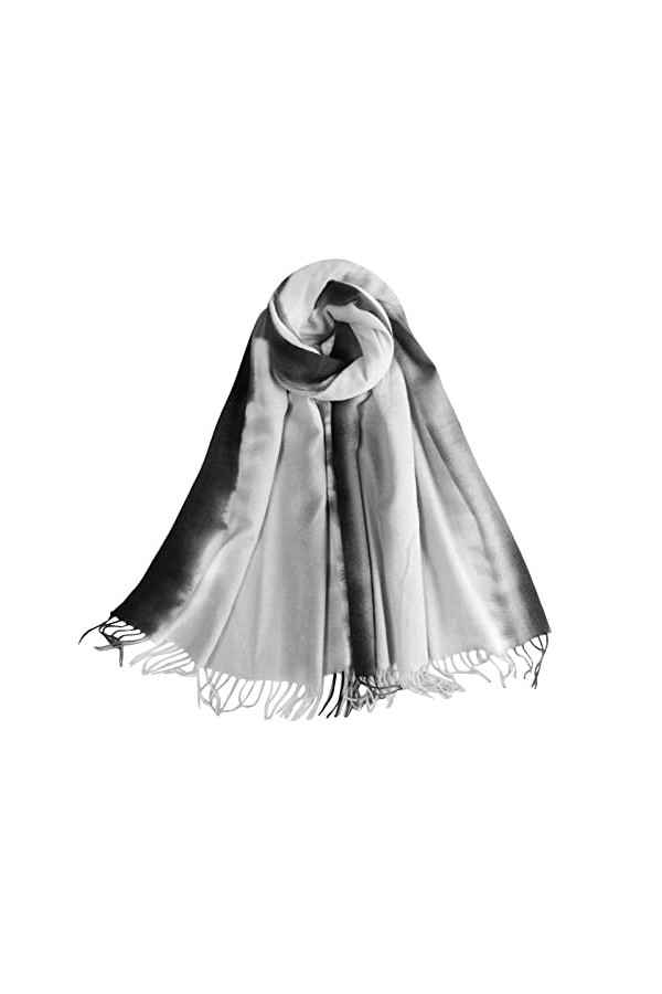 LumiSyne Hiver Écharpe Châle En Cachemire Pour Femmes Dégradé De Couleurs Écharpe Pashmina Avec Gland Longue Grande Foulard D