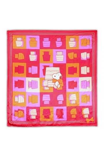 United Labels Peanuts Seidentuch in Carré-Form „SWEETHOME” -01196432 Châle, Rouge Strong Red C , Taille Unique Femme